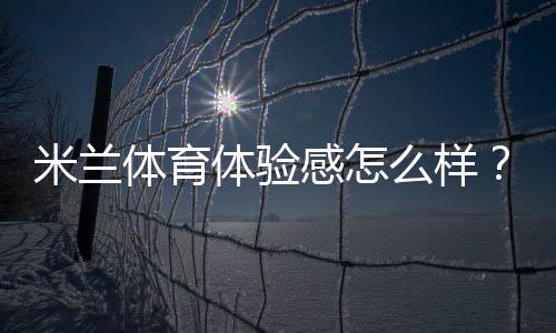 米兰体育体验感怎么样？真实观赛体验与场馆设施深度评测