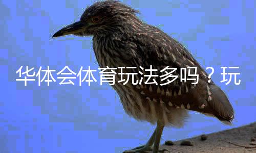华体会体育玩法多吗？玩法种类、特色与新手入门一次看懂