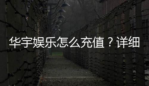 华宇娱乐怎么充值？详细步骤与到账时间解析