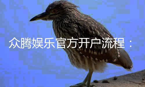 众腾娱乐官方开户流程：详细步骤与注意事项解析