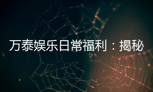 万泰娱乐日常福利:揭秘会员专享的惊喜礼遇与优惠活动
