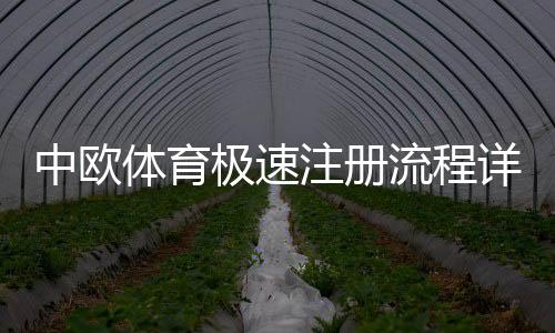 中欧体育极速注册流程详解：新手快速开户与安全验证一步到位