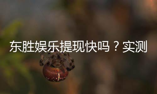 东胜娱乐提现快吗？实测到账速度与提现技巧分享