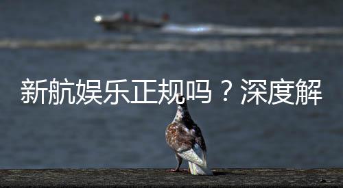 新航娱乐正规吗？深度解析其资质与玩家真实体验