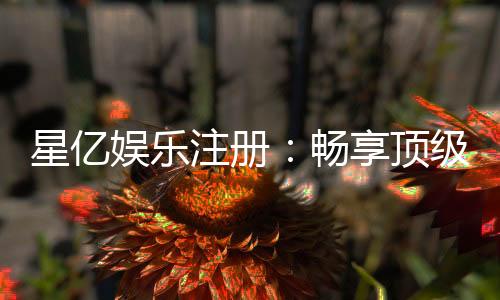 星亿娱乐注册：畅享顶级棋牌电游的尊贵体验