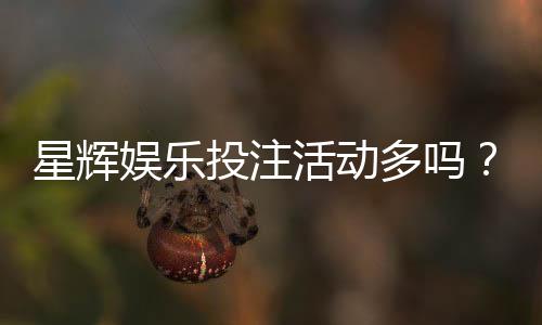 星辉娱乐投注活动多吗？揭秘平台特色优惠与高频福利