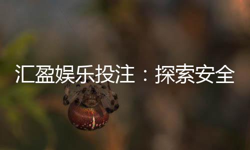 汇盈娱乐投注：探索安全可靠的在线投注新体验
