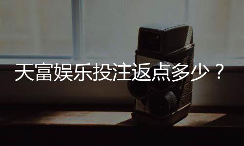 天富娱乐投注返点多少？揭秘高返点平台隐藏福利与实战技巧