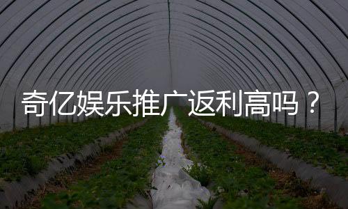 奇亿娱乐推广返利高吗？深度解析返利机制与实战收益对比
