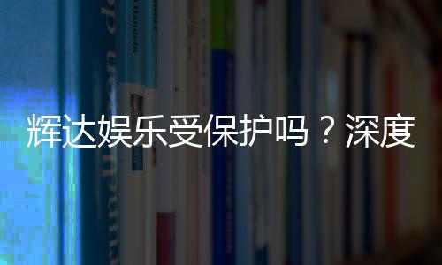辉达娱乐受保护吗？深度解析其安全性与玩家保障措施