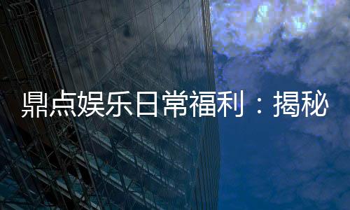 鼎点娱乐日常福利：揭秘VIP会员专属礼遇与高额返水活动