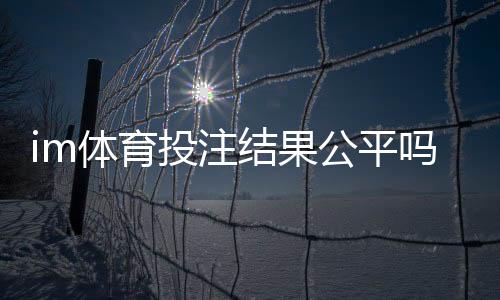 im体育投注结果公平吗？深度解析平台公正性与玩家验证方法
